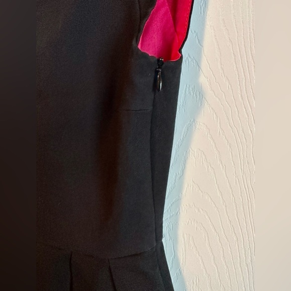 Zara A-Line Black Dress with Plunge Back size S with pockets - Picture 6 of 11